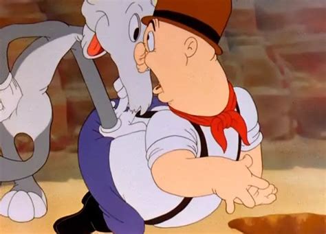 17 Bugs Bunny Wearing A Cow Skull Scares Elmer Fudd Silly The