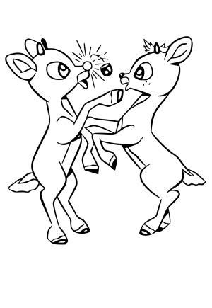 Free Printable Rudolph Coloring Pages for Adults and Kids - Lystok.com ...