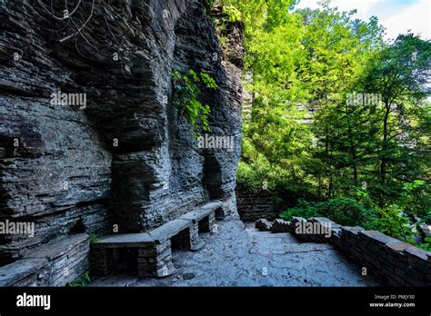 Robert H Treman State Park Gorge Trail Stock Photo Alamy