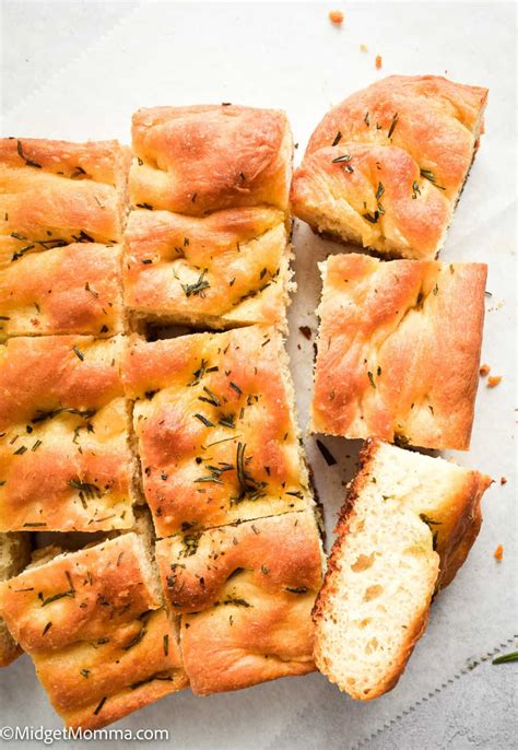 Easy Focaccia Bread Recipe With Rosemary And Sea Salt • Midgetmomma