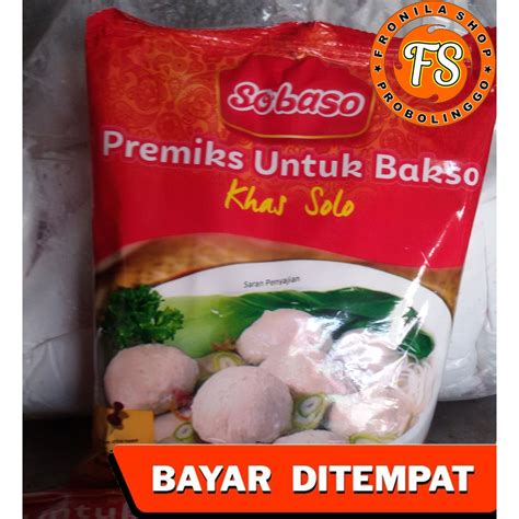 Jual Tepung Sobaso Premiks Untuk Bakso Khas Solo Dus Shopee Indonesia