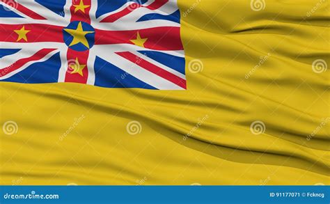 Closeup Niue Flag Stock Illustration Illustration Of Capital