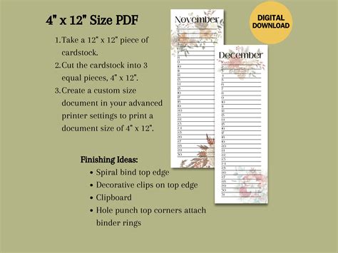 Kim Parker Floral Perpetual Calendar 11