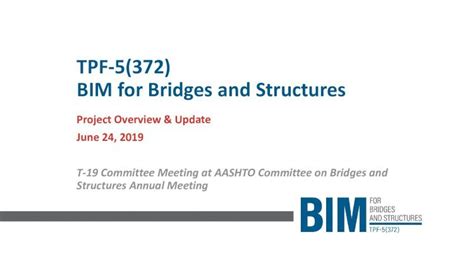 PDF TPF 5 372 BIM For Bridges And Structures BIM For Bridges And