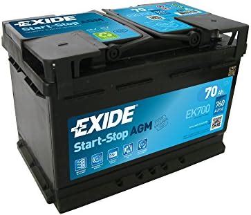 Exide Ek Stop Start V Ah Cca Type Agm Vrla Car Battery