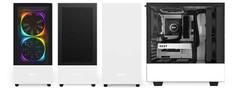 NZXT H510 Flow Matte White - Compact ATX PC Gaming Case - Tempered Glass - Enhanced Cable ...