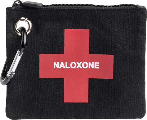 W Wilken Canvas Bag With Zipper Pouch For Naloxone Nasal Spray And Naloxone Opioid