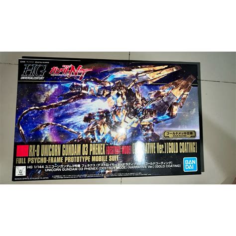 Jual Unicorn Gundam Phenex Destory Mode Narrative Ver Gold Coating