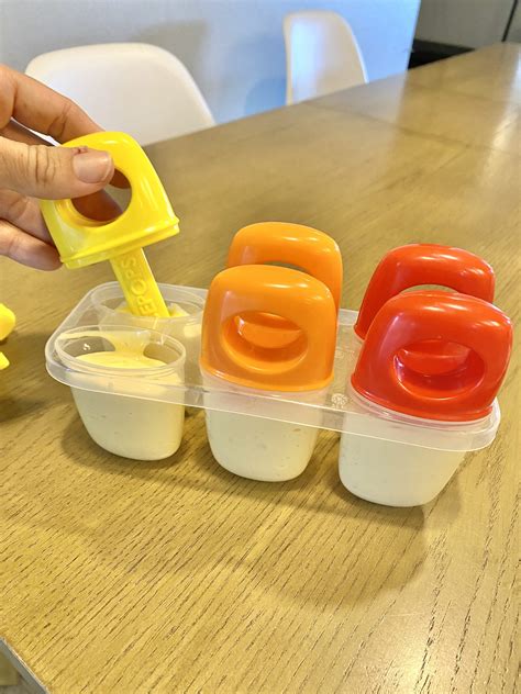 Kid Approved Healthy Banana Mango Creamsicles