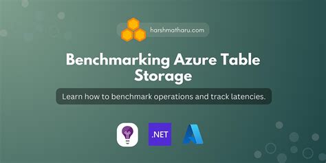 Benchmarking Azure Table Storage Operations In ASP NET Application