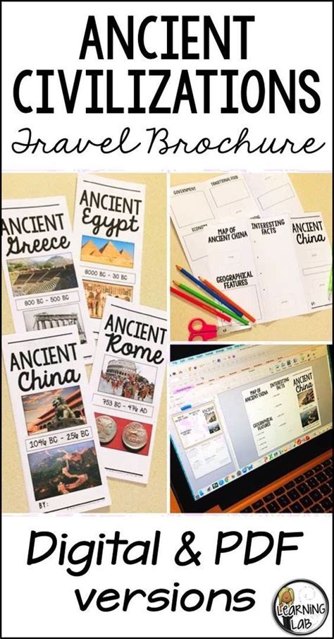 World History Ancient Civilizations Travel Brochure Project Ancient Civil In 2020 Middle