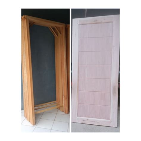 Jual Kusen Daun Pintu Kayu Mahoni Ukuran 200 X 90 Shopee Indonesia