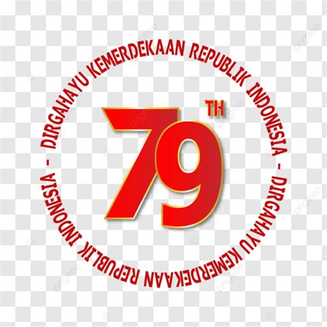 Logo Peringatan 79 Tahun Ri Dengan Bingkai Lingkaran Vektor Tapi Ri 79 Logo Hut Ri 79 Ulang