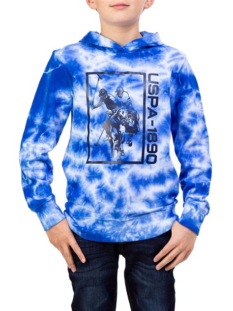 Us Polo Assn Boys Tie Dye Hoodie Sizes 4 18