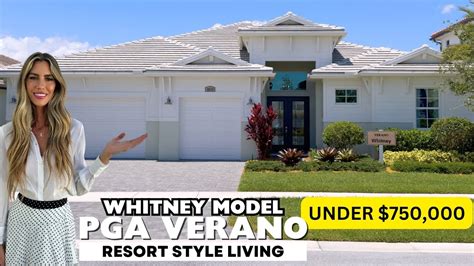 PGA Verano Port St Lucie FL Whitney Model Home Tour 3 Bed 3 5