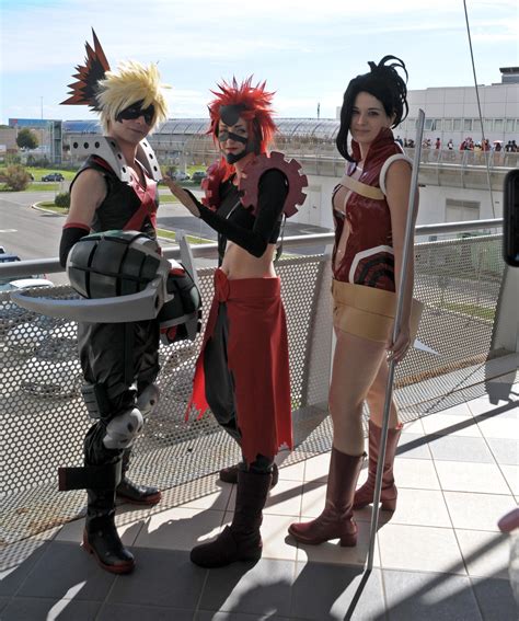 Bakugo, Kirishima and Momo Cosplay by Maspez on DeviantArt