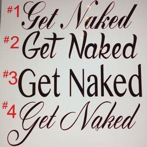 Get Naked Decal Tub Shower Wall Bathroom Bathtub Etsy