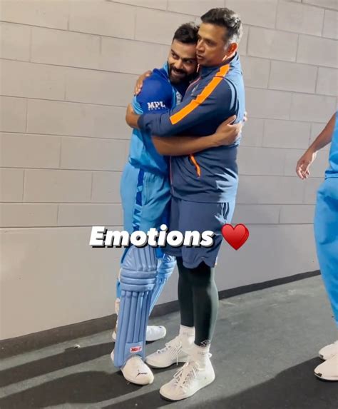 Cricketman On Twitter Rahul Dravid Hugs Virat Kohli The Emotions