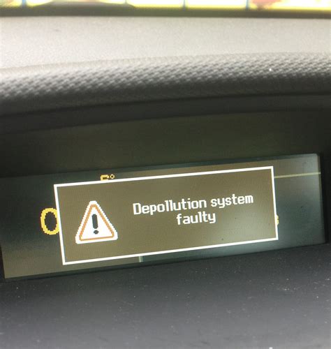 P Depollution System Faulty Peugeot G