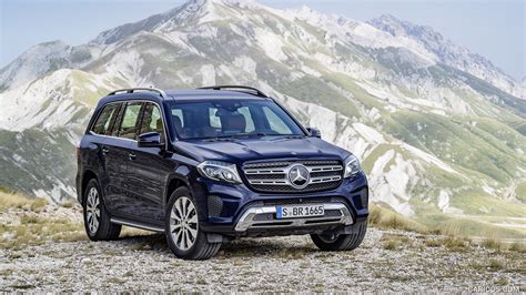 2017 Mercedes Benz Gls 350d 4matic Color Cavansite Blue Front Hd Wallpaper 2