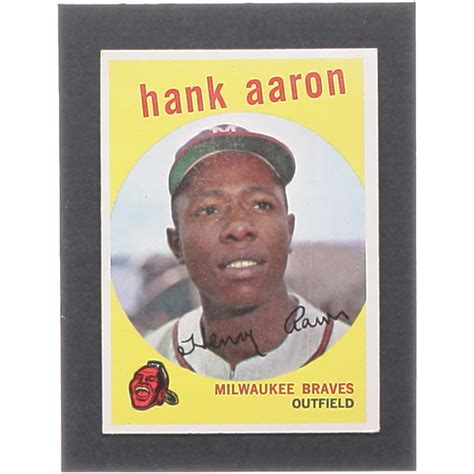 Hank Aaron Topps Pristine Auction