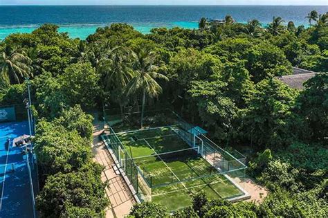 Brand New Padel Tennis Court Sports Facilities Vakkaru Resort Maldives