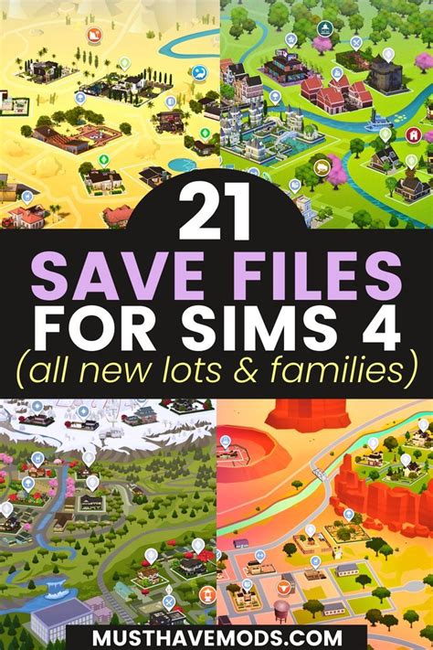 21 Best Save File Worlds For The Sims 4 Sims 4 Save File Sims 4