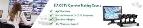 Sia Cctv Operator Course Cctv Operator Training Uk