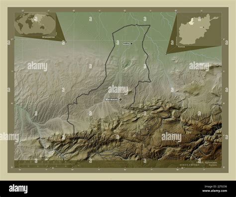 Faryab Province Of Afghanistan Elevation Map Colored In Wiki Style