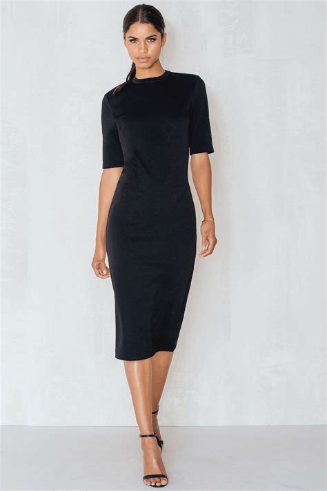 This Classic Black Dress Is Amazing The Fitted Mid Sleeve Dress By