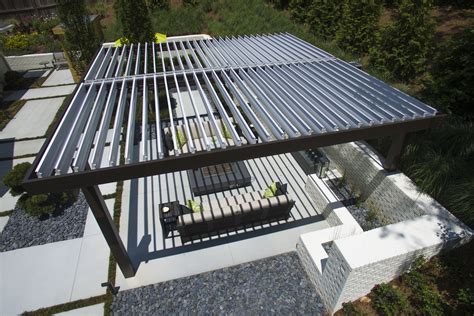 Outdoor Patio Cover Modernizes Midcentury Home Equinox Roof