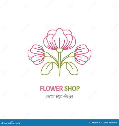 Logotipo De La Florister A Ilustraci N Del Vector Ilustraci N De Lujo