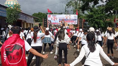 Foto Senam Gemoy Jadi Ajang Solidkan Dukungan Untuk Prabowo Gibran