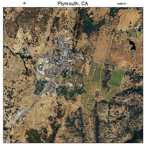 Aerial Photography Map of Plymouth, CA California