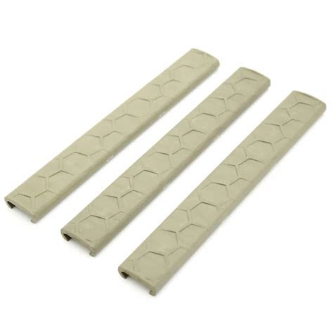 Hexmag Slimline Picatinny Rail Covers 3 Pack Quad Rail Covers