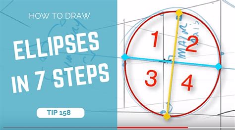 How To Draw Ellipses In Perspective 7 Steps Easy Tutorial ️the