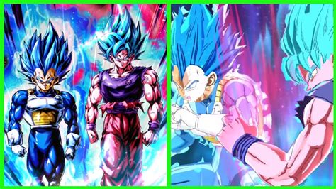 Los Duales Goku Blue Kaioken Y Vegeta Blue Evolucion Llegan Dragon Ball Legends Youtube