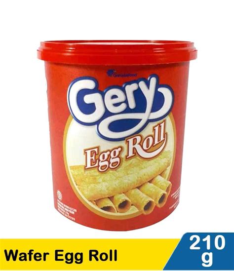 GERRY Gery Eggroll Wafer Roll 210g Biskuit Wafer Toples Lazada