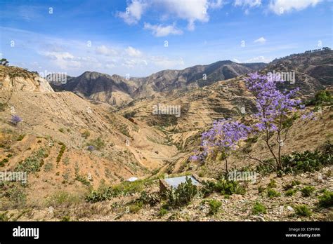 Mountain scenery along the road from Massawa to Asmara, Eritrea, Africa ...