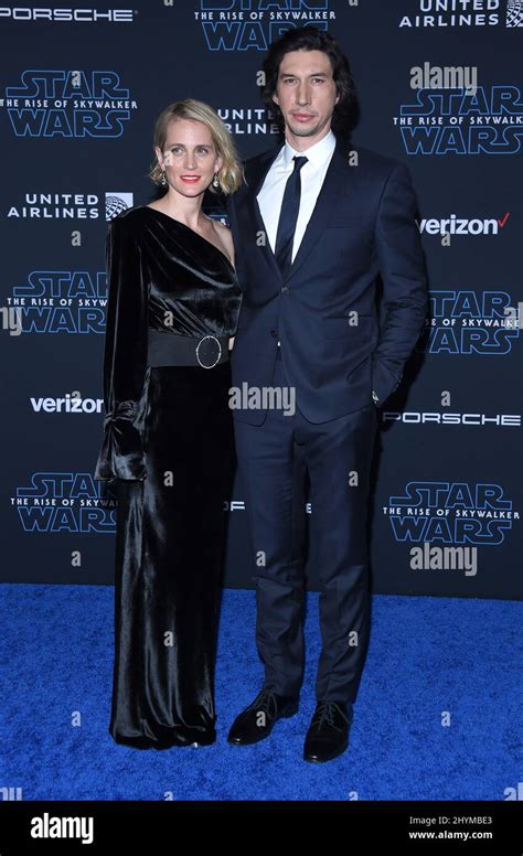 Adam Driver And Joanne Tucker Attending The World Premiere Of Star Wars