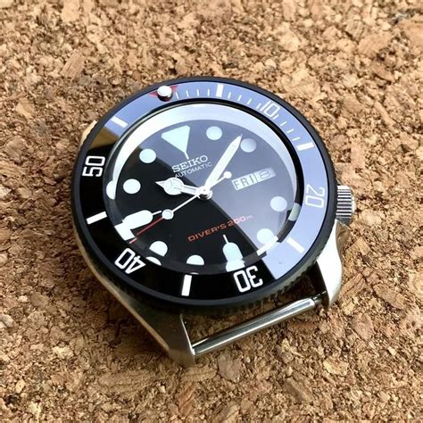 Ceramic Insert 007 Sub Vintage Black MK2 Seiko Diver Military