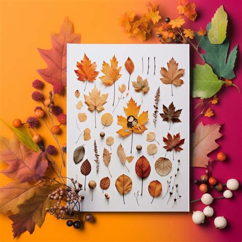 Autumn Art Fall Collage Leaves Print - Etsy