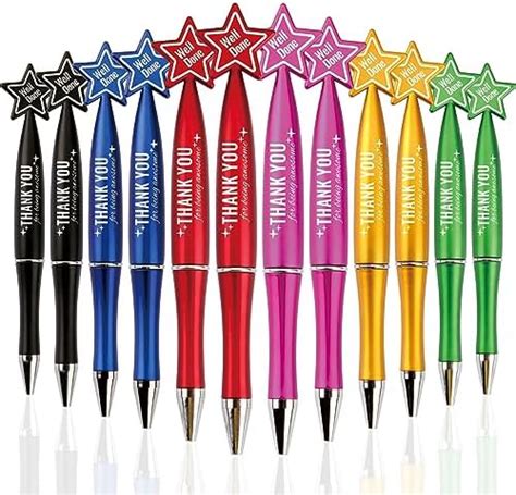 Amazon Yeaqee Pcs Thank You Pens Bulk Amazing Star Ballpoint