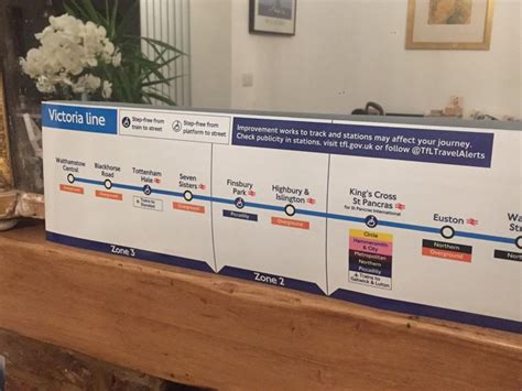 London Underground Original Tube Map Victoria Line Diagram Art Print