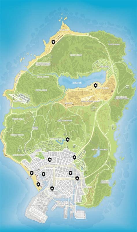 All 11 Police Stations In GTA 5 (Map & Guide) - 🌇 GTA-XTREME