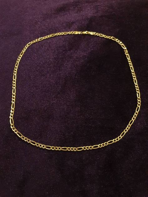 Solid 9ct Gold Curb Chain 18 Long 375 Italy 9k Etsy