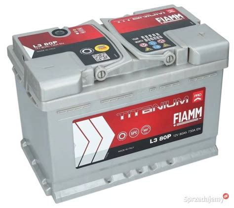 Akumulator FIAMM TITANIUM PRO 12V 80Ah 730A Prawy Plus Piotrków