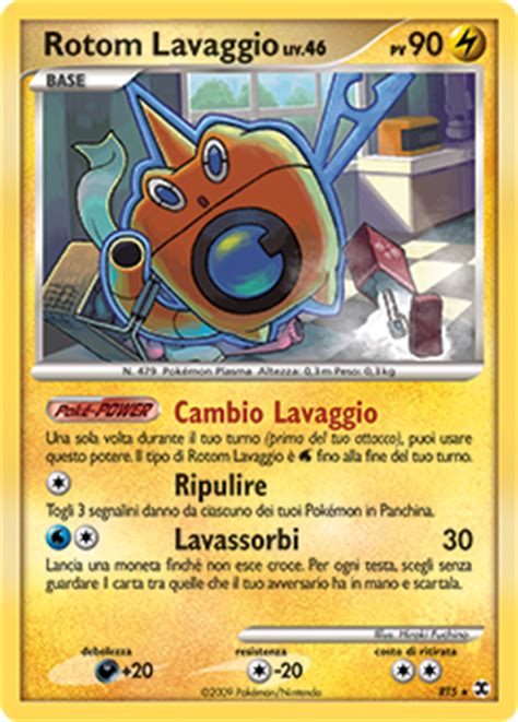 Rotom Lavaggio Platino LAscesa Dei Rivali Archivio Delle Carte