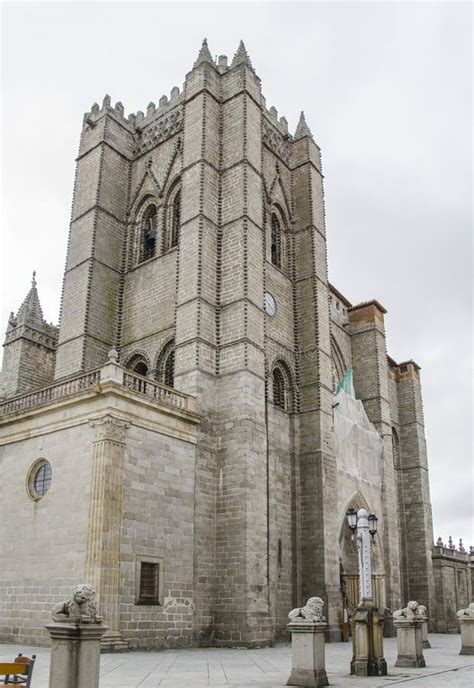 Avila Cathedral, Spain stock photo. Image of historic - 13960770