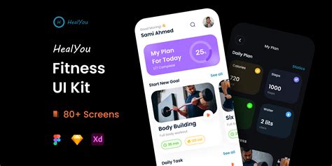 Heal You Fitness App UI Kit Figma Community